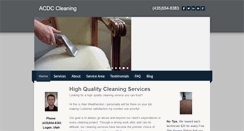 Desktop Screenshot of acdccleaning.com